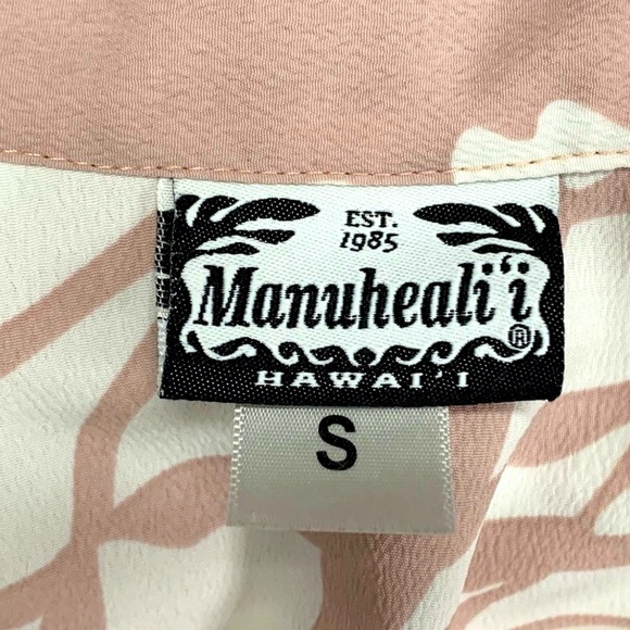 Manuheali’i Hawaiian Tribal long sleeve V neck with two pocket blouse size small - Picture 2 of 7